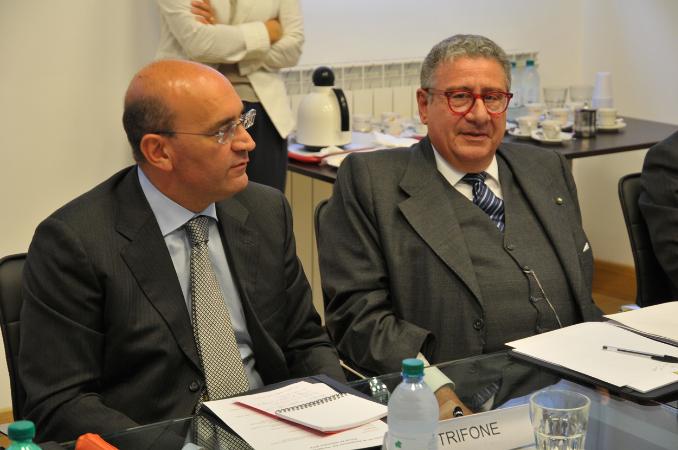 Il Consigliere Luca Trifone e il Direttore Centrale Anas Giuseppe Scanni