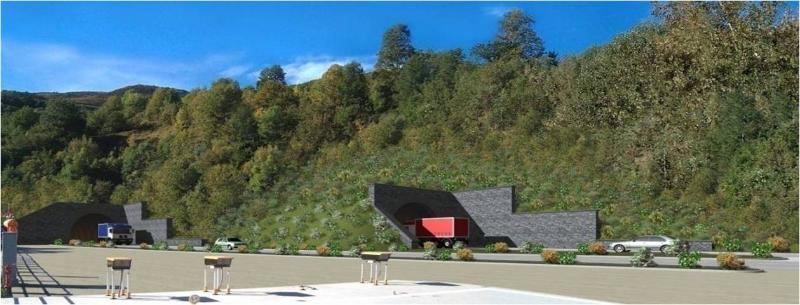 Nuovo Tunnel del Colle di Tenda - imbocco lato Italia Nuovo Tunnel del Colle di Tenda - imbocco lato Italia