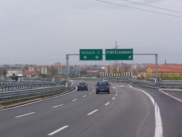 Autostrada A3 Salerno-Reggio Calabria. Svincolo di Pontecagnano