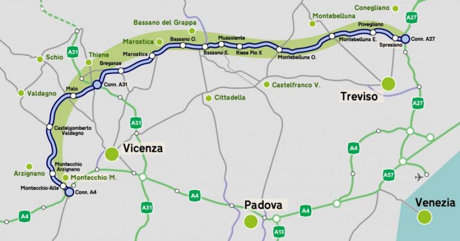 Superstrada Pedemontana Veneta (fonte superstradapedemontanaveneta.it)