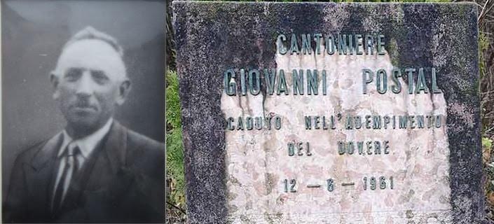Giovanni Postal, il cantoniere dell’Anas vittima della “Notte dei fuochi” 