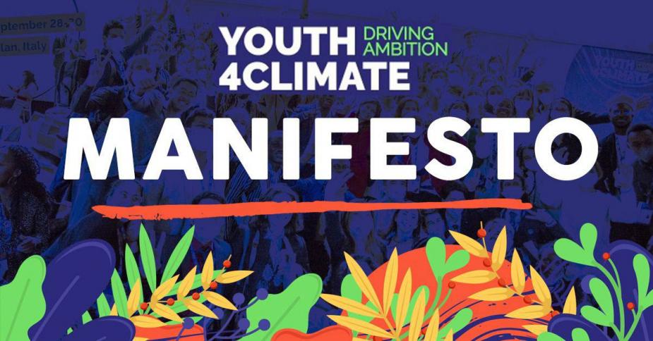 Al via il primo Youth4Climate Manifesto