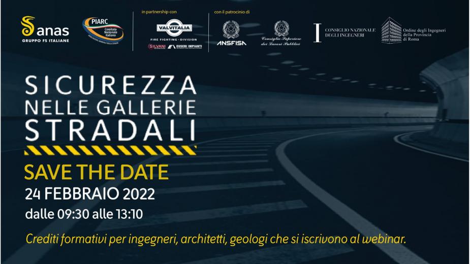 PIARC Italia e Anas organizzano webinar “La sicurezza nelle gallerie stradali”