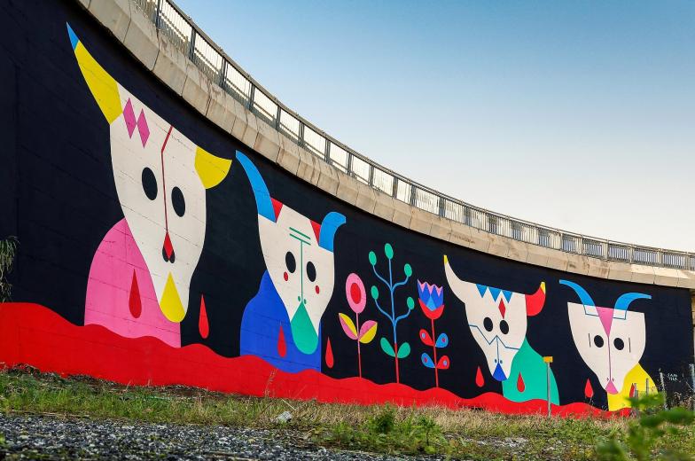 La street art sul Grande Raccordo Anulare 