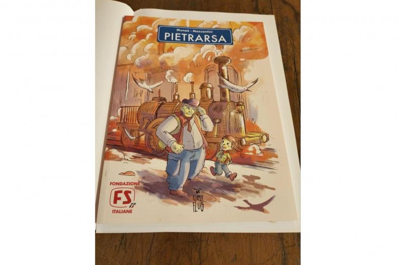 Un fumetto sulla storia del Museo Nazionale Ferroviario di Petrarsa