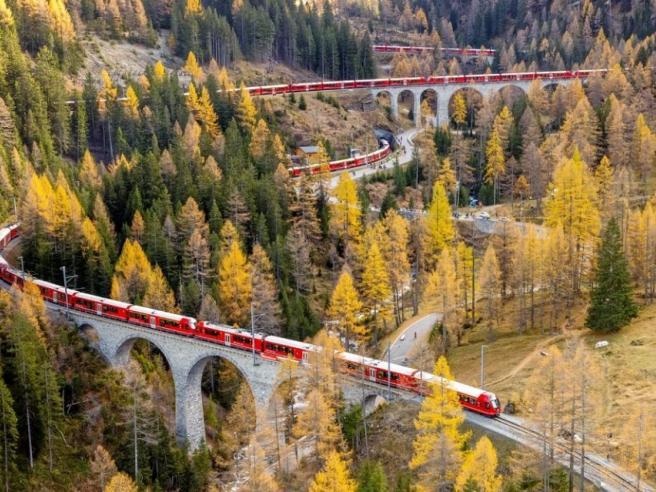 Svizzera da record: è suo il treno passeggeri, elettrico, più lungo del mondo