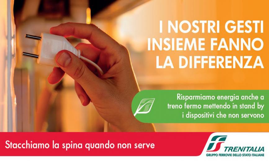 Trenitalia, al via la campagna sui piccoli gesti che fanno bene al Pianeta