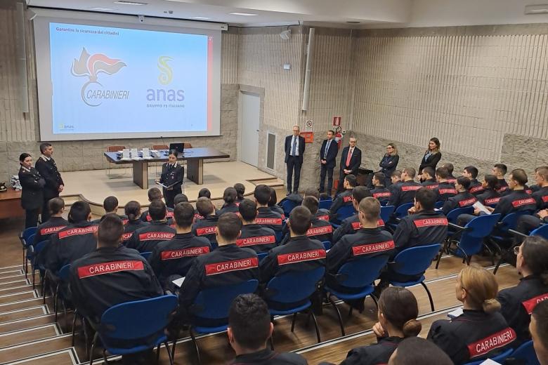 Allievi carabienieri (foto Anas)