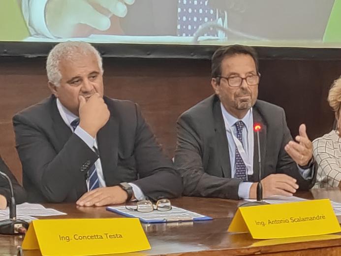 Antonio Scalamandrè Direttore servizi alla produzione Anas Luca Bernardini Direttore Tecnico Anas (foto Anas)