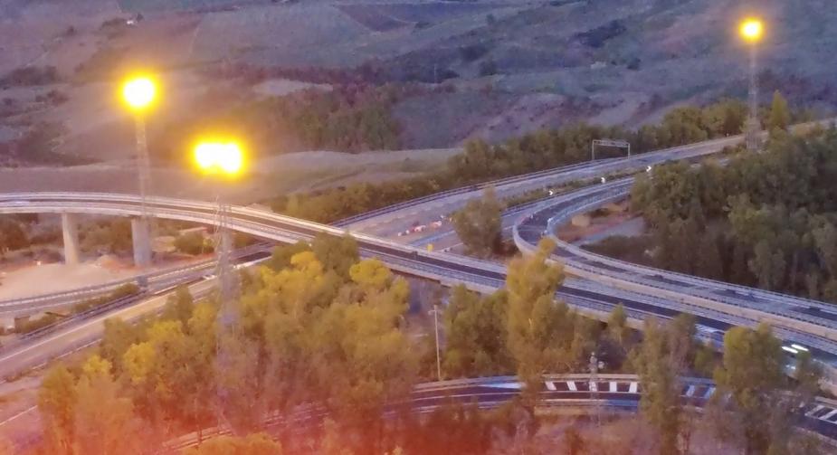 Anas, sull'A19 un impianto a led di nuova generazione: il primo in Sicilia