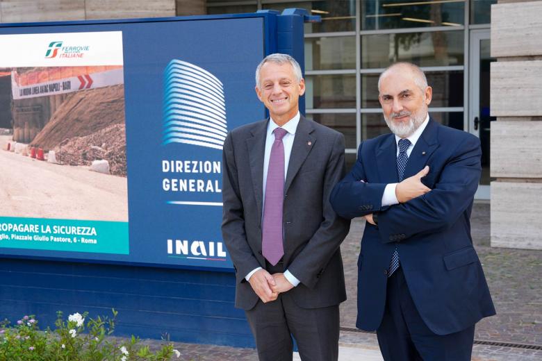 AD FS Donnarumma e presidente Inail D'Ascenzo (foto FS)