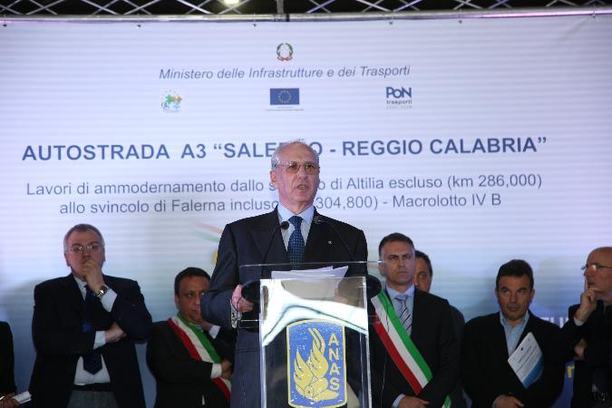 l'Amministratore unico di Anas Pietro Ciucci