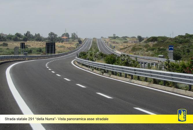 strada statale 291 della Nurra - Vista panoramica asse stradale - 1