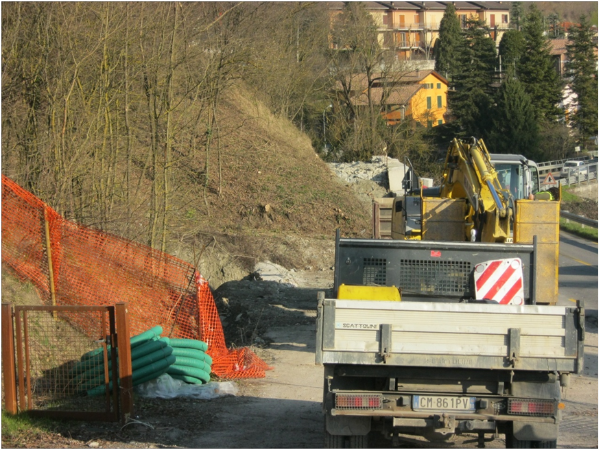 PREPARAZIONE PISTE DI CANTIERE. Viadotto "Moncasale" e "Rotatoria Nord"