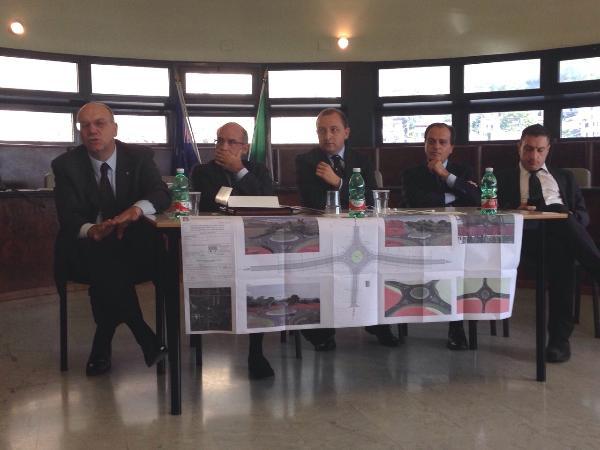 Conferenza stampa Celano statale Tiburtina Valeria - Anas e Provincia L'Aquila
