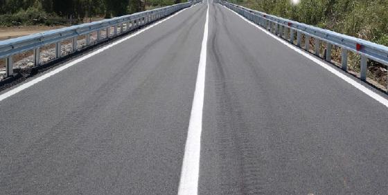 Sardegna SS 125 a Posada ripristino post alluvionale