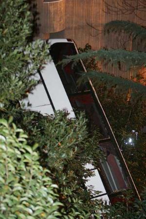 autobus precipitato via Trionfale Roma