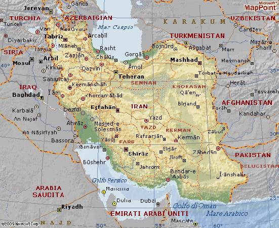 Mappa Iran