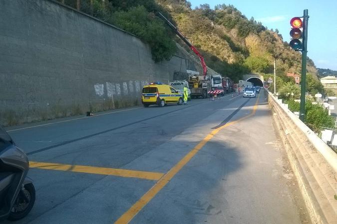 Liguria, Anas: riaperta a senso unico alternato la statale 1 "Via Aurelia" nel comune di Arenzano