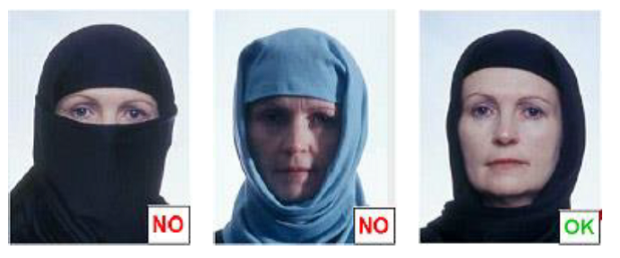 foto documento per musulmane in italia
