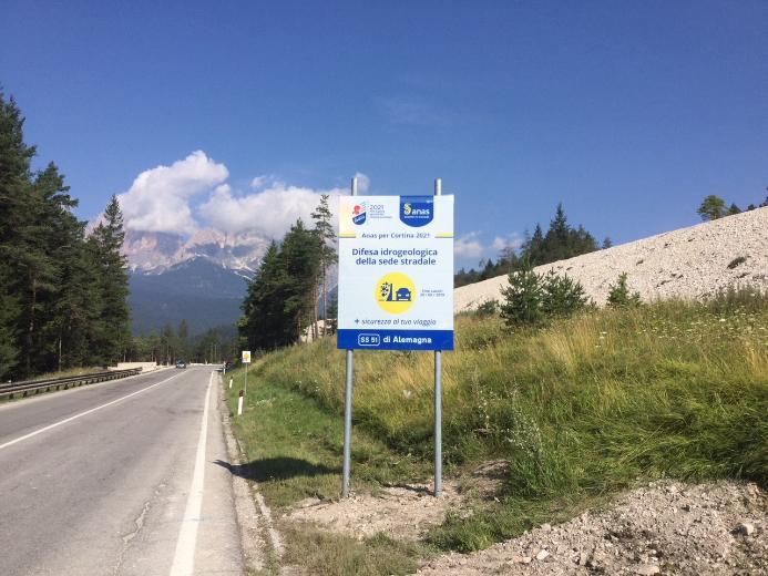 Piano cortina 2021, Anas: al via 'info-cantieri', la cartellonistica che spiega i lavori in corso