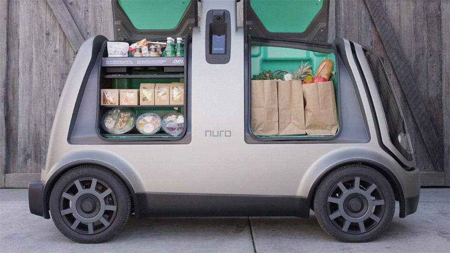 Robot car per spesa a domicilio