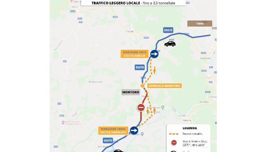 Viadotto Montoro - traffico LEGGERO