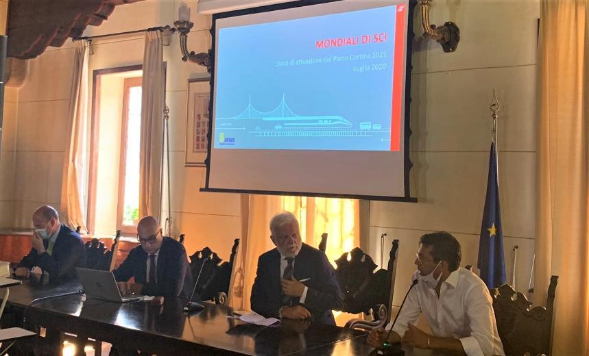 Veneto, Anas: sopralluogo su attività Piano Cortina 2021