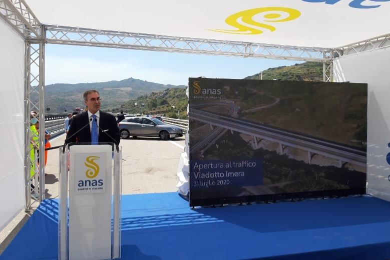 Viadotto Imera - intervento AD Anas Massimo Simonini