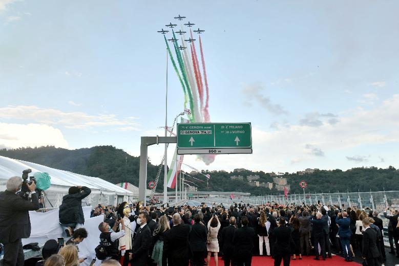 Inaugurazione Ponte Genova (fonte Imagoeconomica 2020)