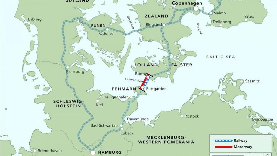 Tunnel fra Danimarca e Germania (Fonte internet sito Euronews)