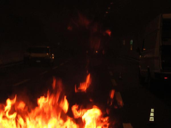 Galleria piena di fumo